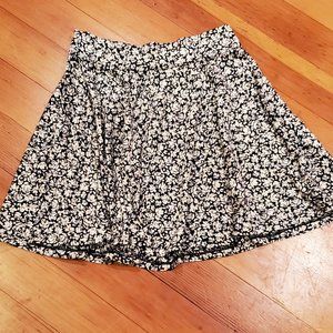 Velvet, floral skirt, Hollister